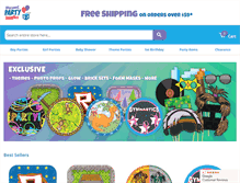 Tablet Screenshot of discountpartysupplies.com